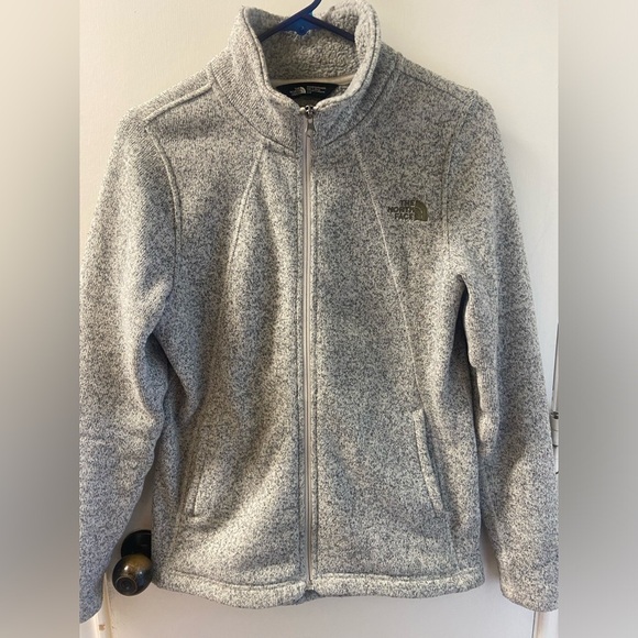 Northface Women’s Maggy Zip up Fleece Sweater Jacket Heather - Picture 1 of 4